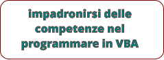 impadronirsi delle competenze nel programmare in VBA
