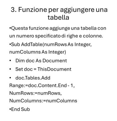 Aggiungere su una pagina di Word una tabella