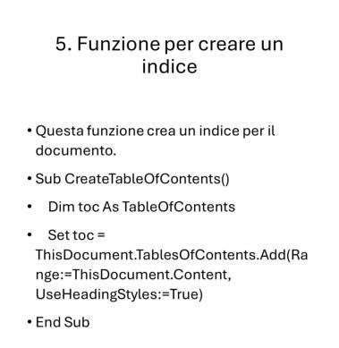 Creare un indice crea un lavoro di grande qualità